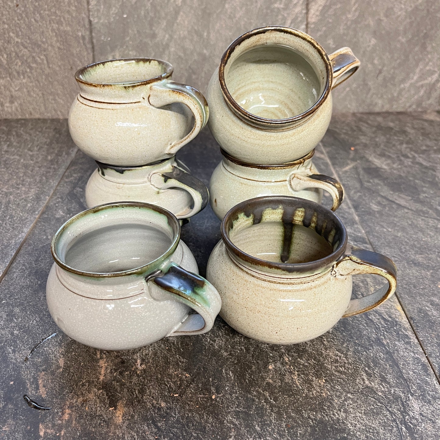 Sage Grey round mug