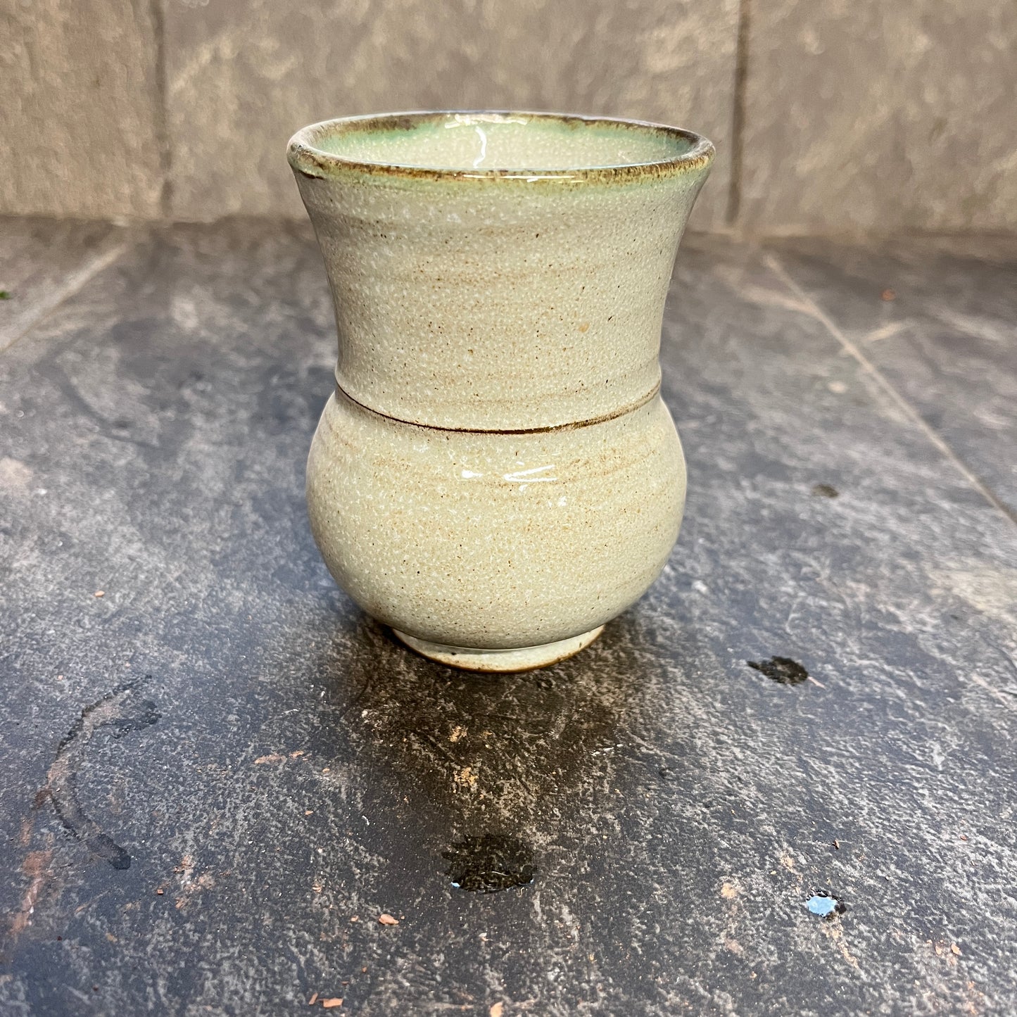 Sage Grey thistle beaker