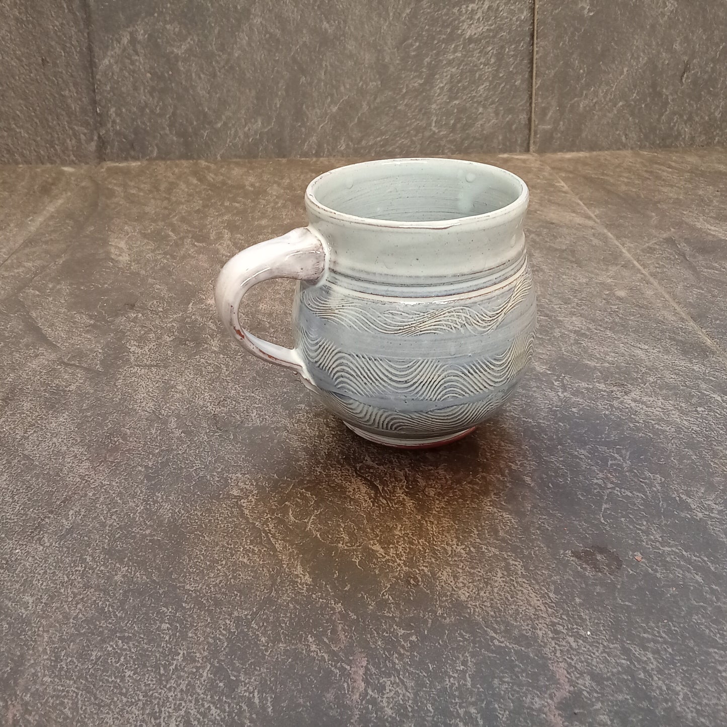 Viking Sea poppy head espresso mugs