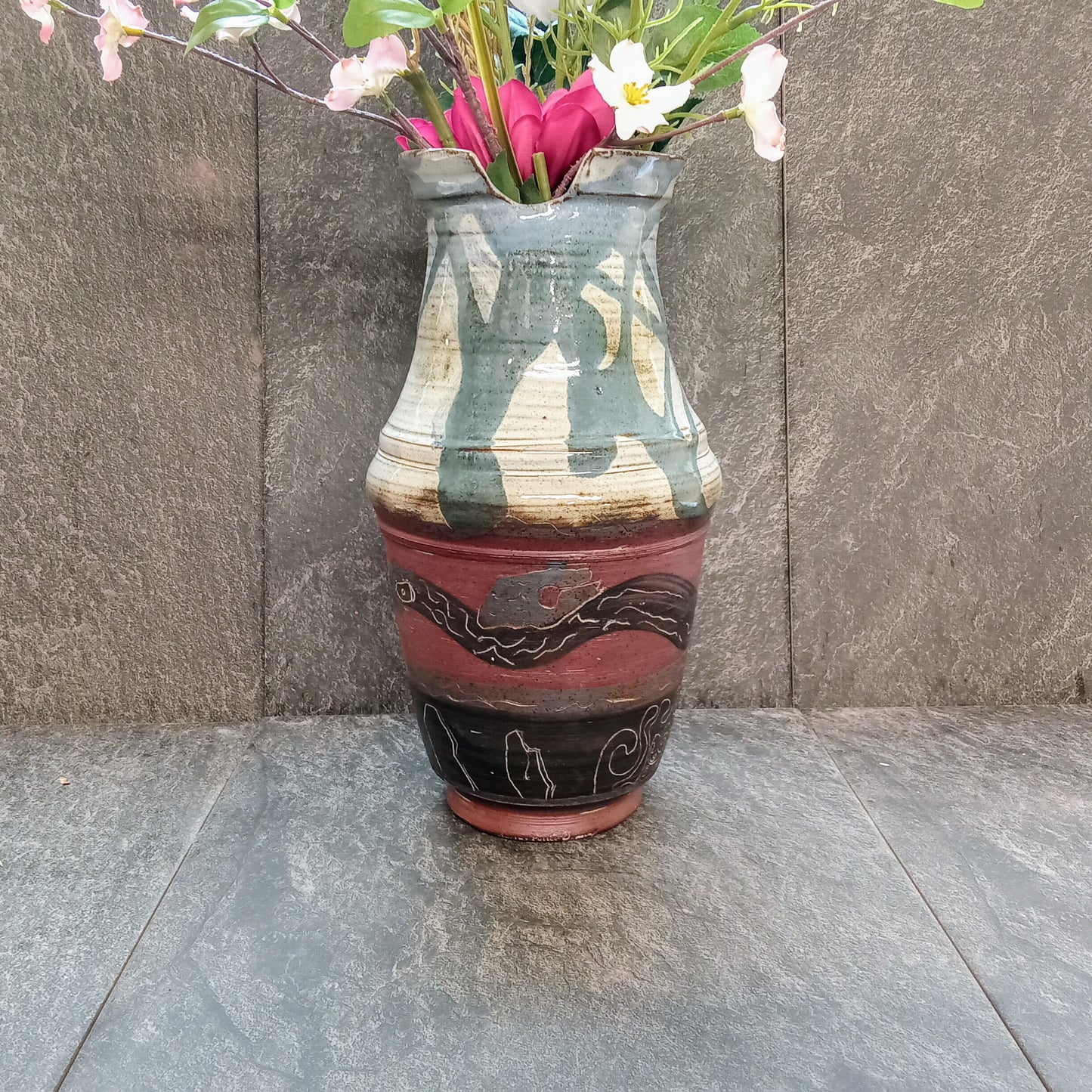 Stones and Dragons Vase
