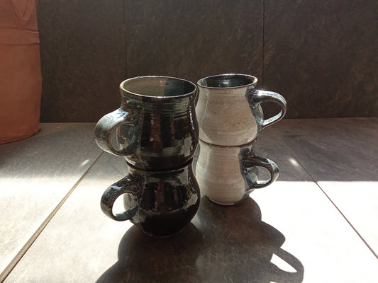 Solstice poppy head espresso mugs