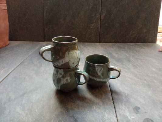 Pentland Sky poppy head espresso mugs