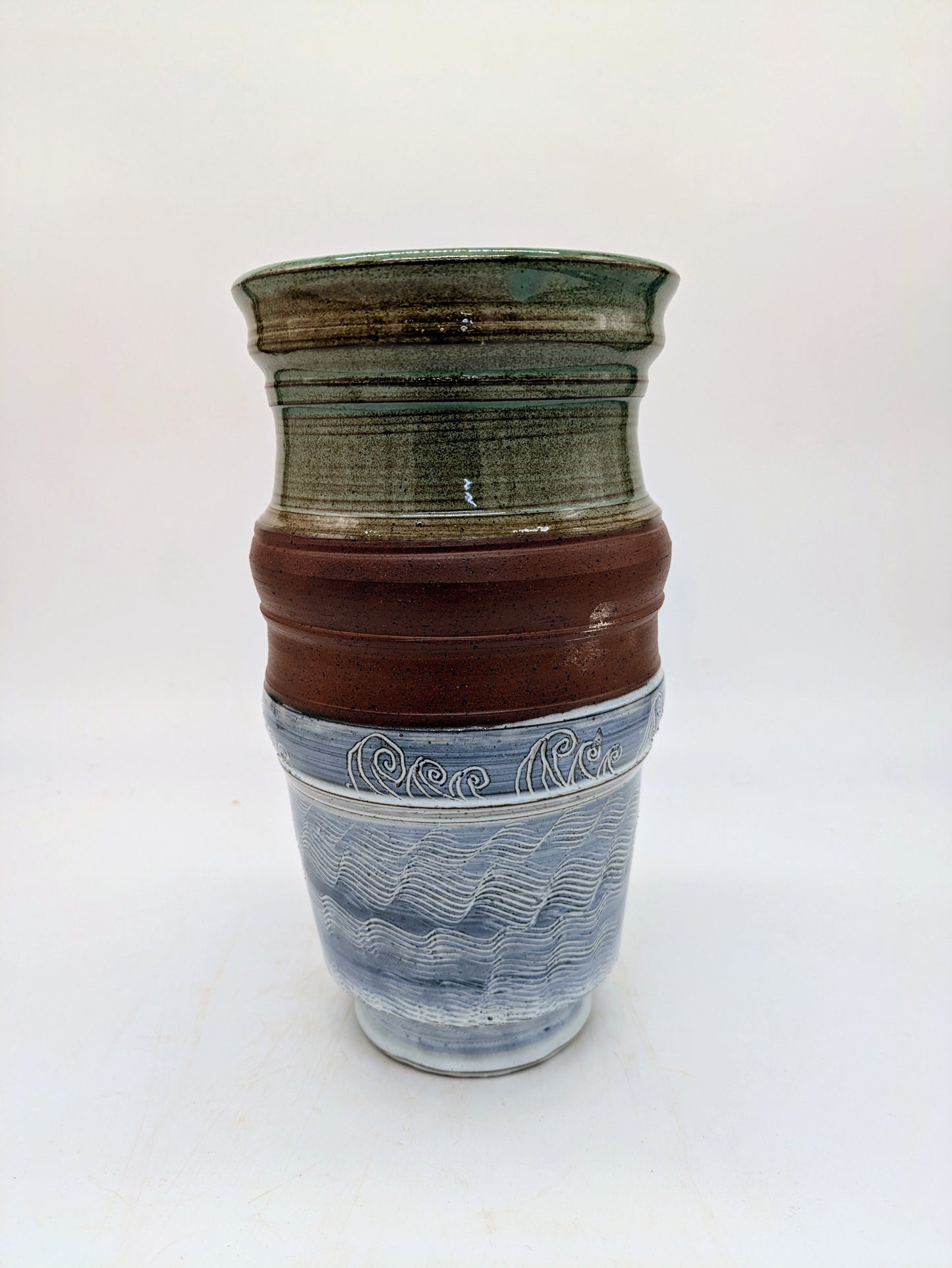 Shorelines Storm Vase